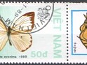 Vietnam - 1989 - Fauna - 50D - Multicolor - Viet Nam, Butterflies - Scott 1925 - Butterflies Ascia Monuste - 0